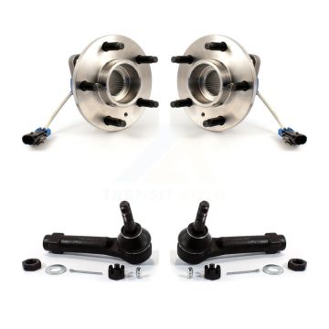 Front Wheel Bearing & Tie Rod End Kit For Chevrolet Impala Pontiac Montana Venture Grand K77-100091