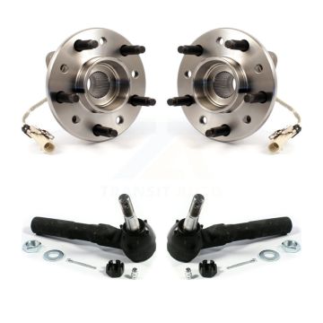 Front Wheel Bearing And Tie Rod End Kit For Pontiac Grand Am Chevrolet Malibu Oldsmobile K77-100099