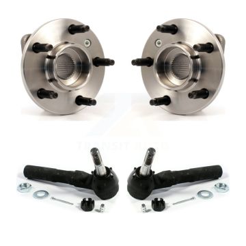 Front Wheel Bearing & Tie Rod End Kit For Buick Rendezvous Chevrolet Malibu Pontiac Aztek K77-100102