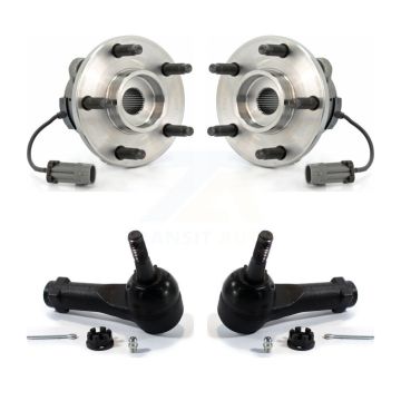 Front Wheel Bearing And Tie Rod End Kit For Chevrolet Cobalt Pontiac G5 Saturn Ion HHR K77-100109