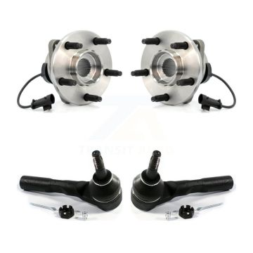 Front Wheel Bearing And Tie Rod End Kit For Chevrolet Malibu Pontiac G6 Saturn Aura K77-100112