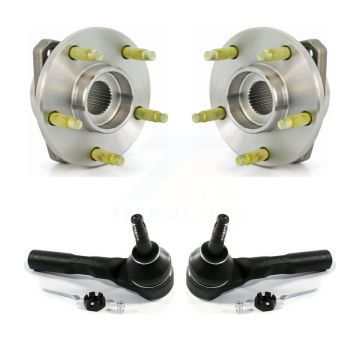 Front Wheel Bearing And Tie Rod End Kit For Chevrolet Malibu Pontiac G6 Non-ABS K77-100113