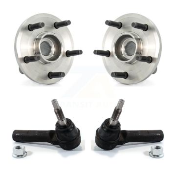 Front Wheel Bearing And Tie Rod End Kit For Dodge Dakota Mitsubishi Raider 2-Wheel ABS K77-100120