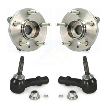 Front Wheel Bearing And Tie Rod End Kit For Ford Taurus Flex Lincoln MKS MKT K77-100130