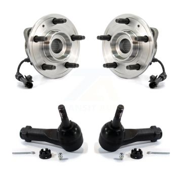 Front Wheel Bearing And Tie Rod End Kit For Chevrolet Equinox Pontiac Torrent Saturn Vue K77-100131