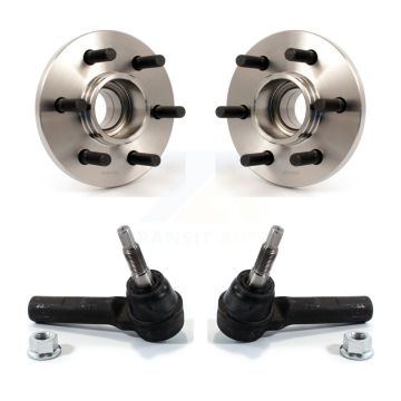 Front Wheel Bearing And Tie Rod End Kit For Dodge Dakota Durango RWD with 2-Wheel ABS K77-100147