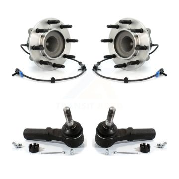 Front Wheel Bearing And Tie Rod End Kit For GMC Chevrolet Savana 2500 Express 3500 4500 K77-100164