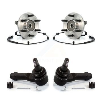 Front Wheel Bearing And Tie Rod End Kit For Ford F-150 Lincoln Mark LT K77-100170