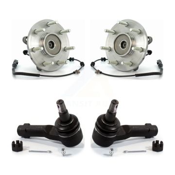 Front Wheel Bearing And Tie Rod End Kit For Ford F-150 Lincoln Mark LT K77-100171