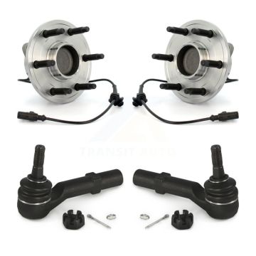 Front Wheel Bearing Tie Rod End Kit For Chevrolet GMC Sierra 1500 Silverado Avalanche XL K77-100177