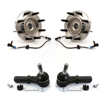 Front Wheel Bearing Tie Rod End Kit For Chevrolet GMC Sierra 2500 HD Silverado 3500 Yukon K77-100178