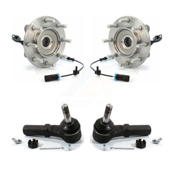 Front Wheel Bearing Tie Rod End Kit For 2007-2010 GMC Sierra 3500 HD Chevrolet Silverado K77-100179