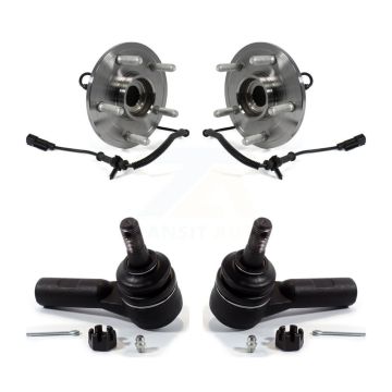 Front Wheel Bearing And Tie Rod End Kit For 2012 Ram 1500 4WD K77-100188