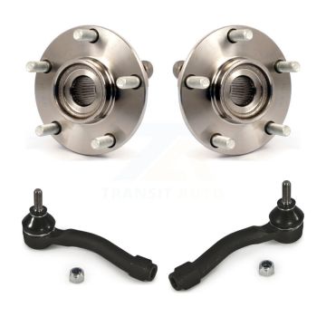 Front Wheel Bearing And Tie Rod End Kit For 2007-2012 Nissan Sentra 2.5L K77-100204