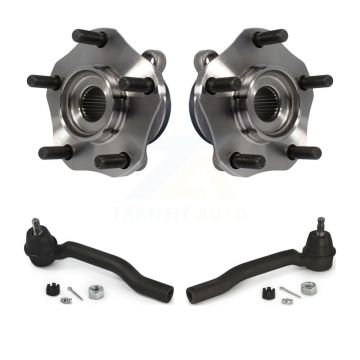 Front Wheel Bearing & Tie Rod End Kit For Nissan Sentra NV200 LEAF Chevrolet City Express K77-100208