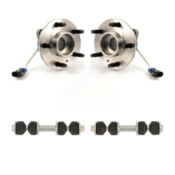 Front Hub Bearing Assembly & Link Kit For Buick Lucerne LeSabre Cadillac DeVille Seville K77-100230