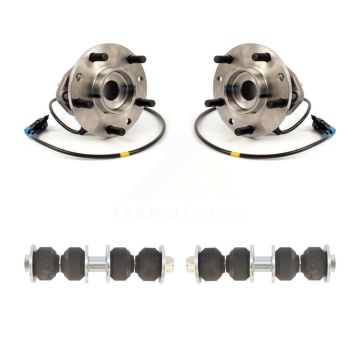 Front Hub Bearing Assembly And Link Kit For Chevrolet GMC Blazer S10 Jimmy Sonoma Isuzu K77-100237