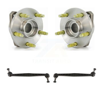 Front Hub Bearing Assembly And Link Kit For Chevrolet Malibu Pontiac G6 Non-ABS K77-100262