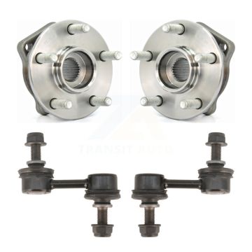 Front Hub Bearing Assembly And Link Kit For Subaru Impreza Forester Outback Legacy WRX K77-100264