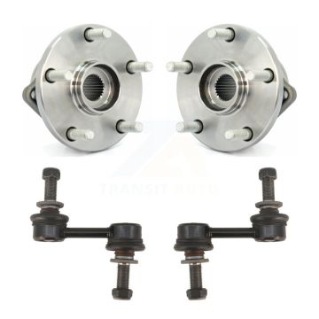 Front Hub Bearing Assembly And Link Kit For 2008-2014 Subaru Tribeca K77-100276