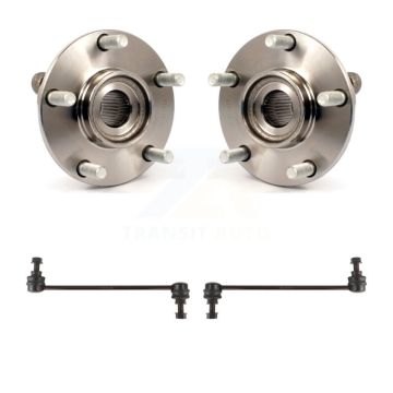 Front Hub Bearing Assembly And Link Kit For 2007-2012 Nissan Sentra 2.5L K77-100302