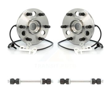 Front Hub Bearing Assembly & Link Kit For K1500 Chevrolet GMC K2500 Tahoe Yukon Suburban K77-100331