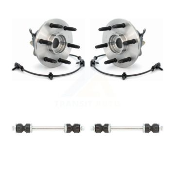 Front Hub Bearing Assembly Link Kit For Chevrolet GMC Silverado 1500 Sierra Avalanche XL K77-100339