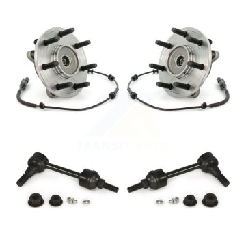 Front Hub Bearing Assembly And Link Kit For 2004 Ford F-150 4WD With 7 Lug Wheels K77-100348