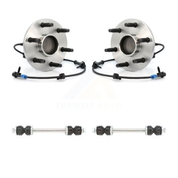 Front Hub Bearing Assembly Link Kit For Chevrolet GMC Silverado 1500 Sierra Avalanche XL K77-100352