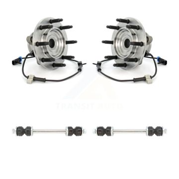 Front Hub Bearing Assembly Link Kit For Chevrolet GMC Silverado 1500 Sierra 2500 HD 3500 K77-100355