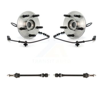 Front Hub Bearing Assembly And Link Kit For 2002-2005 Dodge Ram 1500 4WD with 4-Wheel ABS K77-100362