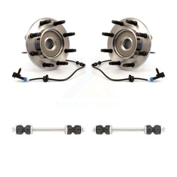 Front Hub Bearing Assembly Link Kit For Chevrolet GMC Sierra 2500 HD Silverado 3500 Yukon K77-100377