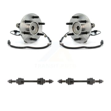 Front Hub Bearing Assembly And Link Kit For Ford F-150 K77-100383