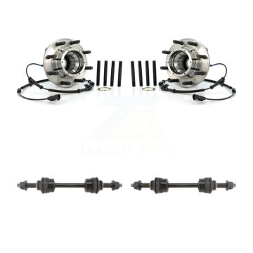 Front Hub Bearing Assembly And Link Kit For Ford F-350 Super Duty F-250 4WD K77-100386