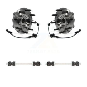 Front Hub Bearing Assembly & Link Kit For GMC Chevrolet Sierra 2500 HD Silverado 3500 4WD K77-100391