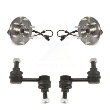 Front Hub Bearing Assembly And Link Kit For Nissan TITAN Armada K77-100395