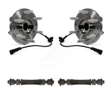 Front Hub Bearing Assembly & Link Kit For GMC Chevrolet Sierra 1500 Silverado Tahoe Yukon K77-100397