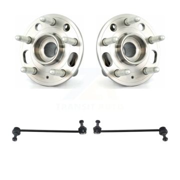 Front Hub Bearing Assembly And Link Kit For 2010-2017 Chevrolet Equinox GMC Terrain K77-100406
