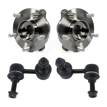 Front Hub Bearing Assembly & Link Kit For INFINITI Q50 G37 QX50 EX35 G35 Q60 EX37 M37 G25 K77-100415