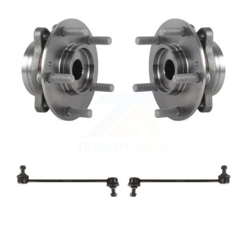 Front Hub Bearing Assembly And Link Kit For 2017 Hyundai Elantra GT K77-100555
