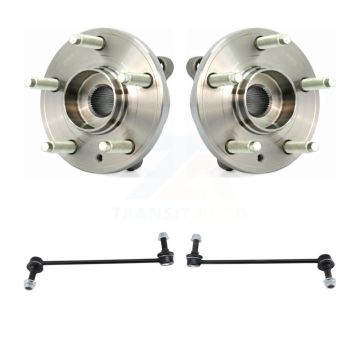 Front Hub Bearing Assembly And Link Kit For Ford Flex Taurus Lincoln MKT MKS K77-100584