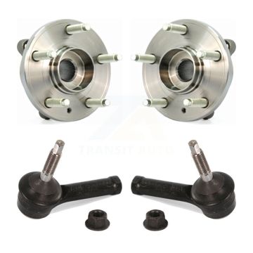 Front Wheel Bearing And Tie Rod End Kit For Ford Flex Lincoln MKT K77-100588