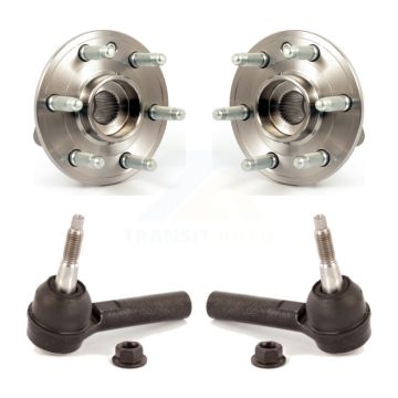 Front Wheel Bearing And Tie Rod End Kit For Cadillac SRX Saab 9-4X K77-100590