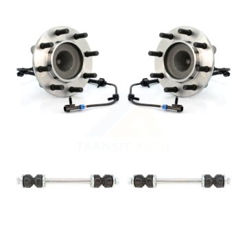 Front Hub Bearing Assembly And Link Kit For Chevrolet Express 3500 GMC Savana 4500 K77-100605