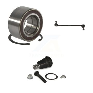 Front Wheel Bearing Lower Ball Joint & Sway Bar Stabilizer Link Kit For 2012-2017 Kia Rio K77-100735