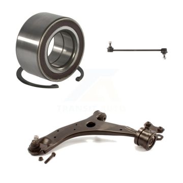 Front Left Wheel Bearing Lower Control Arm with Ball Joint & Link Kit For Mazda 3 5 Sport K77-100822