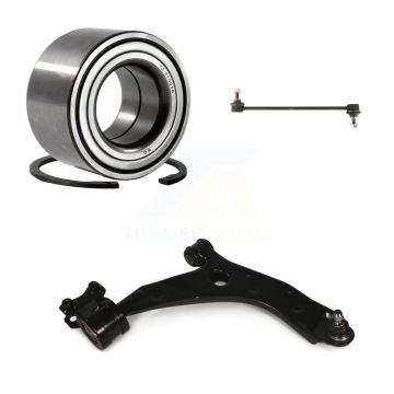 Front Right Wheel Bearing Lower Control Arm with Ball Joint Sway Bar Link Kit For Mazda 3 K77-100861