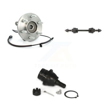 Front Hub Bearing Assembly Lower Ball Joint & Sway Bar Stabilizer Link Kit For Ford F-150 K77-100906