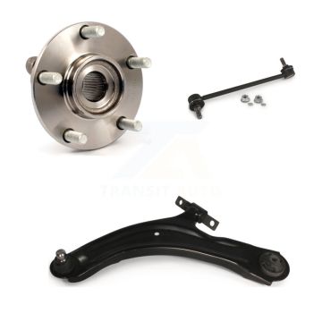 Front Left Hub Bearing Lower Control Arm with Ball Joint Link Kit For Nissan Rogue Select K77-100992