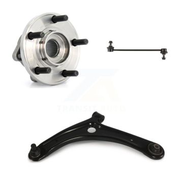 Front Left Hub Bearing Lower Control Arm with Ball Joint Link Kit For 2009 Dodge Caliber K77-101001